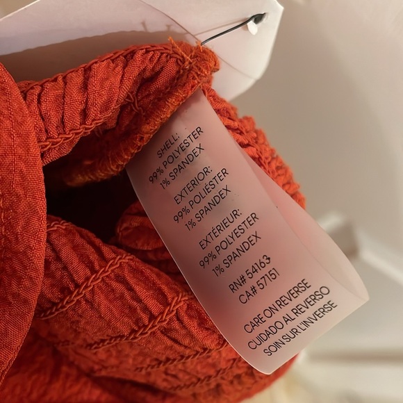 Calvin Klein Aerowash Smocked Waist Wide Leg Crepe Jumpsuit - Picture 8 of 11